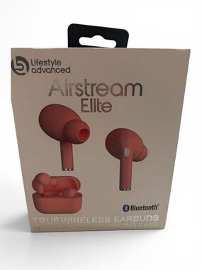 Lifestyle Advanced Airstream Elite True Wireless Earbuds - Pink- NEW IN BOX